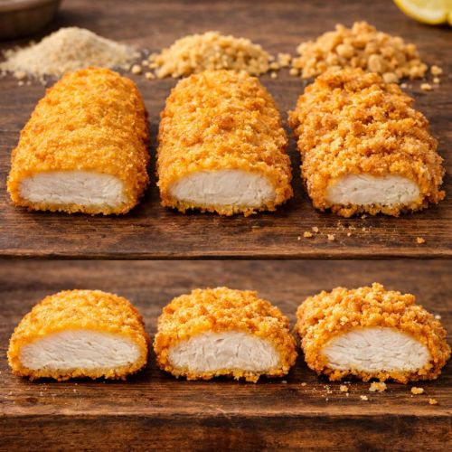 How Breadcrumb Particle Size Affects Chicken Texture 